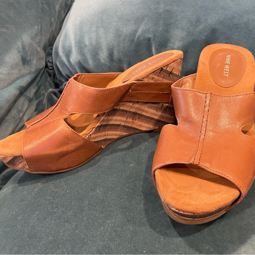Stylish Nine West Wedge Heels - Size 7M